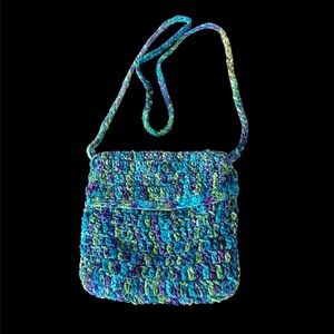 Crochet Y2K  Multicolor Crossbody Bag in beautiful condition